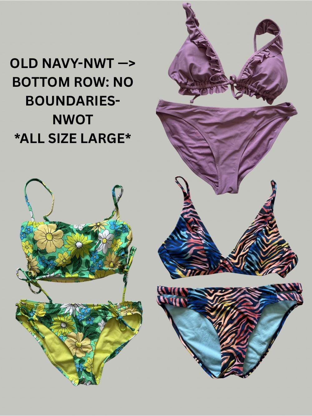 Women’s Swimsuit Bundle Size Large
